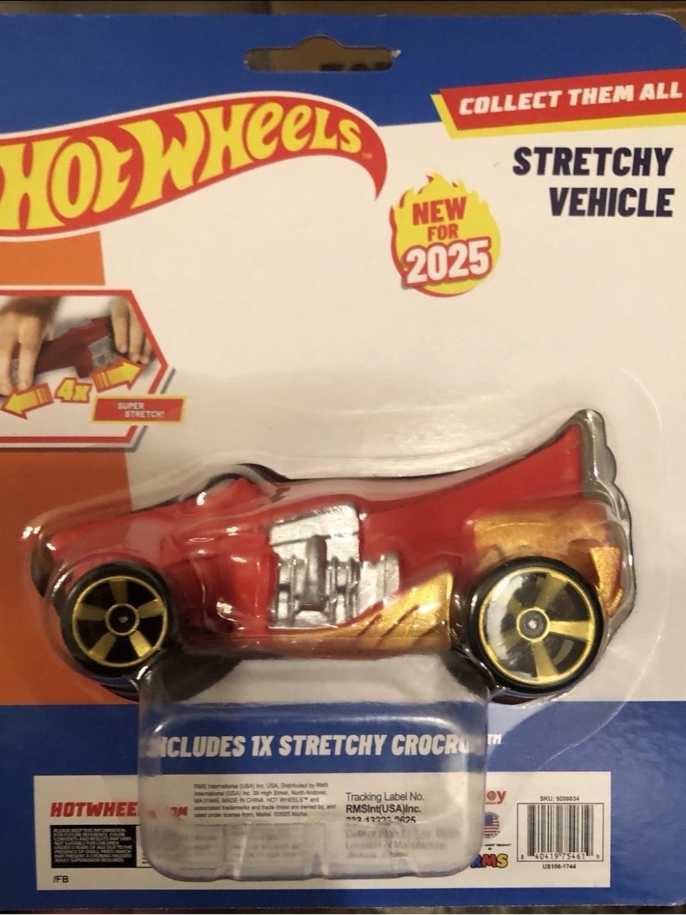 Hot Wheels Stretchy Vehicle Assortment - Multi-Color Pack Complete Set of 4 - Picture 9 of 12